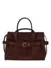 Marc Jacobs The Dakota Belted Suede Tote Bag In Brown