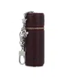 Marc Jacobs The Lipstick Leather Case Charm In Burgundy