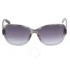 Marc Jacobs Dark Gray Gradient Cat Eye Ladies Sunglasses Marc 528/s 0ab8/9o 58 In Dark / Gray