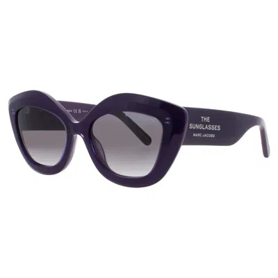 Marc Jacobs Dark Grey Cat Eye Ladies Sunglasses Marc 800/s Ry8 52 In Neutral
