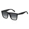 Marc Jacobs Dark Grey Gradient Square Men's Sunglasses Marc 119/s 0807/9o 54 In Black / Dark / Gray / Grey
