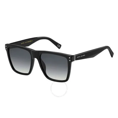 Marc Jacobs Dark Grey Gradient Square Men's Sunglasses Marc 119/s 0807/9o 54 In Black