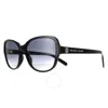 MARC JACOBS MARC JACOBS DARK GREY SHADED BUTTERFLY LADIES SUNGLASSES MARC 528/S 0807/9O 58