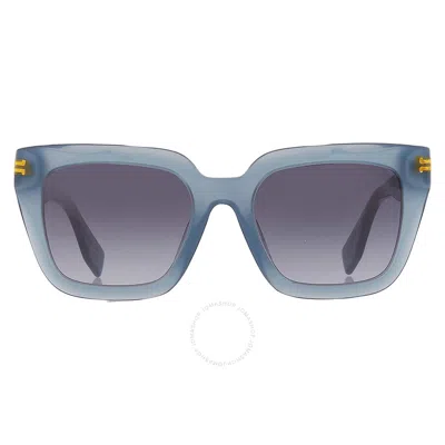 Marc Jacobs Dark Grey Shaded Cat Eye Ladies Sunglasses Mj 1083/s 0pjp/9o 52 In Blue / Dark / Grey