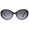 Marc Jacobs Dark Grey Shaded Oval Ladies Sunglasses Marc 627/g/s 0807/9o 54