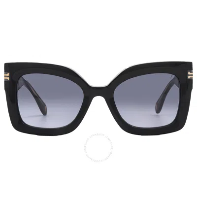 Marc Jacobs Dark Grey Shaded Square Ladies Sunglasses Mj 1073/s 0807/9o 53 In Black