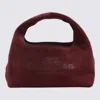 Marc Jacobs Dark Plum Leather The Mini Sack Shoulder Bag In Purple