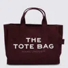Marc Jacobs Dark Purple Cotton The Medium Tote In Purple