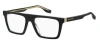 Marc Jacobs Demo Rectangular Men's Eyeglasses Marc 643 0807 55 In Black