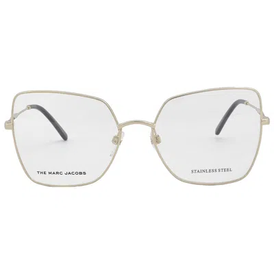 Marc Jacobs Demo Butterfly Ladies Eyeglasses Marc 591 0j5g 57 In Gold