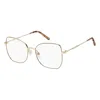 Marc Jacobs Demo Butterfly Ladies Eyeglasses Marc 621 0bku 55 In Gold