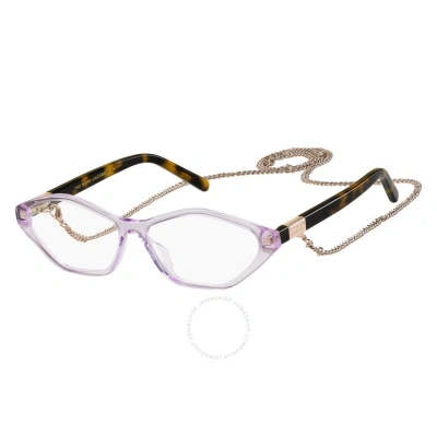 Marc Jacobs Demo Geometric Ladies Eyeglasses Marc 498 0s10 56 In Lilac
