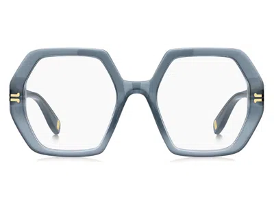 Marc Jacobs Demo Geometric Ladies Eyeglasses Mj 1077 0pjp 52 In Gray