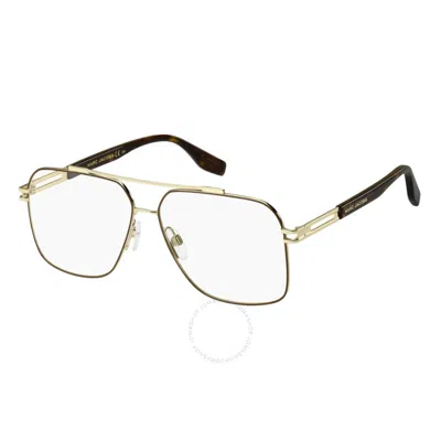 Marc Jacobs Demo Navigator Men's Eyeglasses Marc 634 001q 59 In Gold