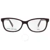 Marc Jacobs Demo Rectangular Ladies Eyeglasses Marc 339 0lhf 54 In Burgundy
