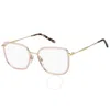 Marc Jacobs Demo Square Ladies Eyeglasses Marc 537 0fwm 53