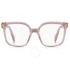 Marc Jacobs Demo Square Ladies Eyeglasses Mj 1054 035j 52 In Ink / Pink