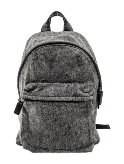 Pre-owned Marc Jacobs Denim Backpack In Gray