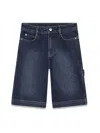 Marc Jacobs Denim Bermuda In Blue