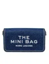 Marc Jacobs The Denim Chain Dark Wash Mini Cross-body Bag In Blue