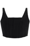 Marc Jacobs Denim Bustier Top For In Black (black)