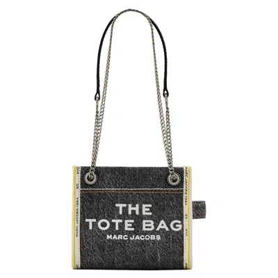 Pre-owned Marc Jacobs Denim Chain Crossbody Tote Bag 'black Wash' | Women's Size Onesize