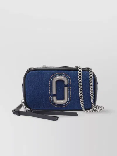 Marc Jacobs Denim Chain Snapshot Shoulder Bag