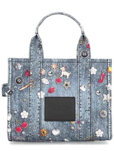 Marc Jacobs Denim Cotton Handbag In Blue