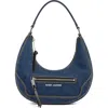 Marc Jacobs Denim Cruiser Small Crescent Shoulder Bag In Denim
