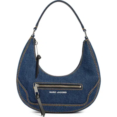 Marc Jacobs Denim Cruiser Small Crescent Shoulder Bag