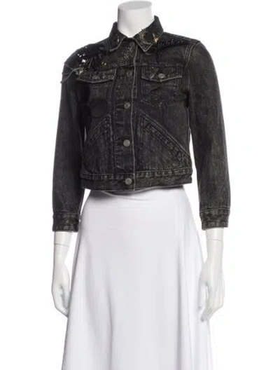 Pre-owned Marc Jacobs Denim Jacket In Black