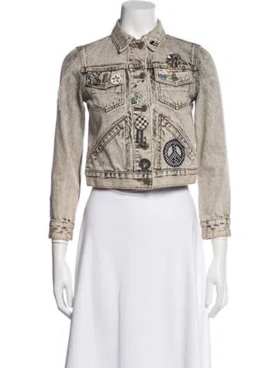 Pre-owned Marc Jacobs Denim Jacket In Gray