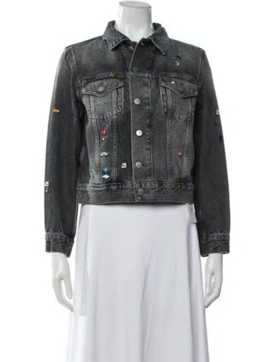 Pre-owned Marc Jacobs Denim Jacket W/ Tags In Black