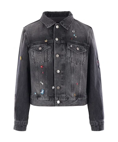 MARC JACOBS MARC JACOBS EMBELLISHED DENIM COAT