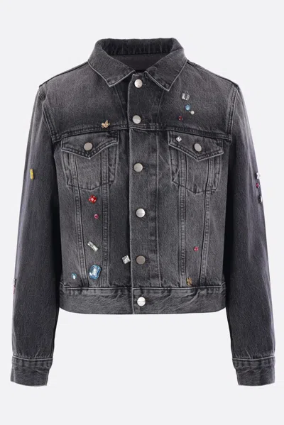 MARC JACOBS DENIM JACKET WITH CRYSTALS