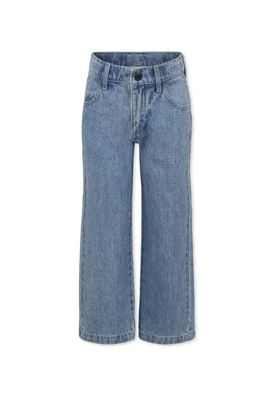 Marc Jacobs Kids' Denim Jeans For Girl With Rhinestones