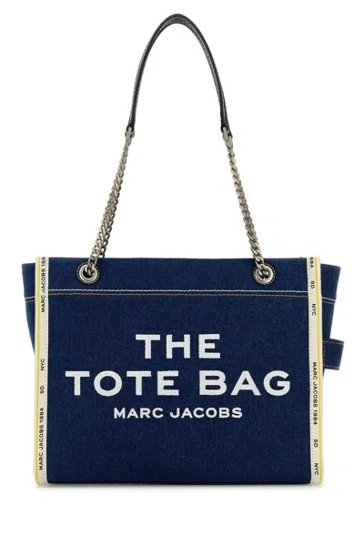 MARC JACOBS DENIM MEDIUM THE DENIM CHAIN SHOULDER BAG