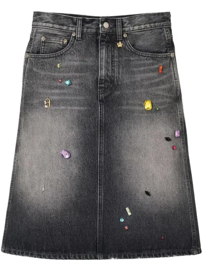 MARC JACOBS MARC JACOBS DENIM MIDI SKIRT