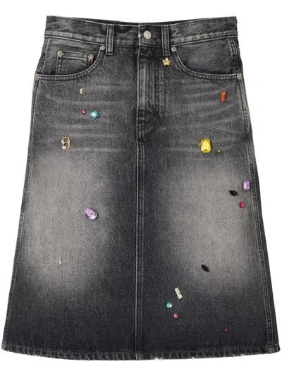 MARC JACOBS MARC JACOBS DENIM MIDI SKIRT
