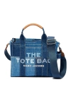 Marc Jacobs The Small Tote Denim Patchwork In Blue