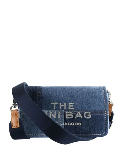 Marc Jacobs Denim Panelled Mini Bag In Blue