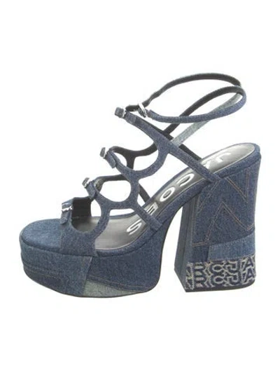 Pre-owned Marc Jacobs Denim Pumps In Blue
