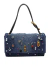 Marc Jacobs Denim Shoulder Bag In Blue
