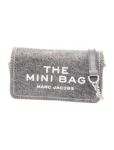 Pre-owned Marc Jacobs Denim Shoulder Bag In Grey