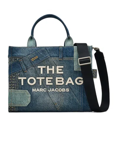 Marc Jacobs Denim Shoulder Bag In Multicolor