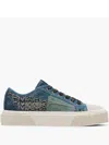 Marc Jacobs Denim Sneakers In Blue