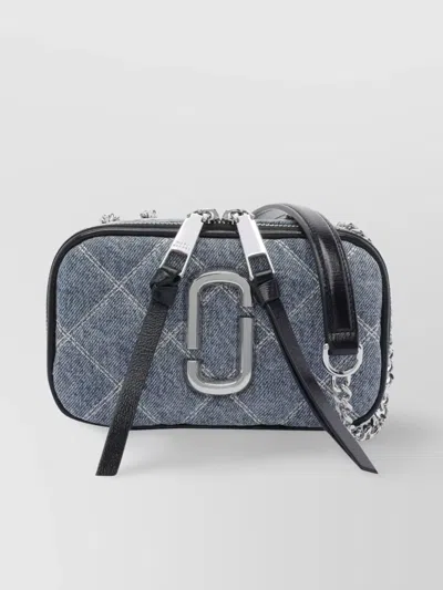 Marc Jacobs Denim Softshot Quilted Chain Strap Bag