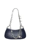 Marc Jacobs Shoulder Bag Star Studs Chain Strap In Blue