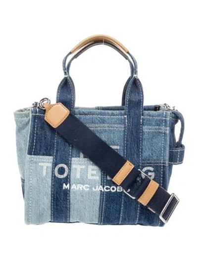 Pre-owned Marc Jacobs Denim Top Handle Bag In Blue