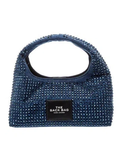 Pre-owned Marc Jacobs Denim Top Handle Bag In Blue